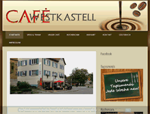 Tablet Screenshot of cafe-westkastell.de